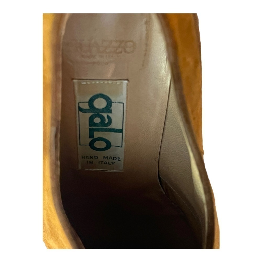Guazzo Galo Suede Heel Shoes Size 7.5 Vintage - Picture 5 of 7